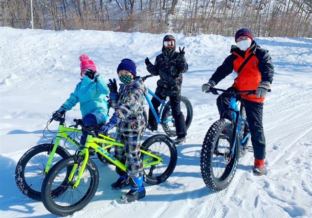 冬の新アクティビティ『ファットバイク』