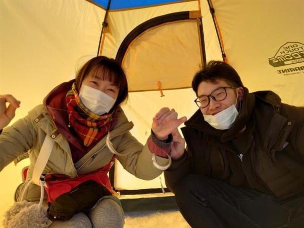 大人気のワカサギ釣り！