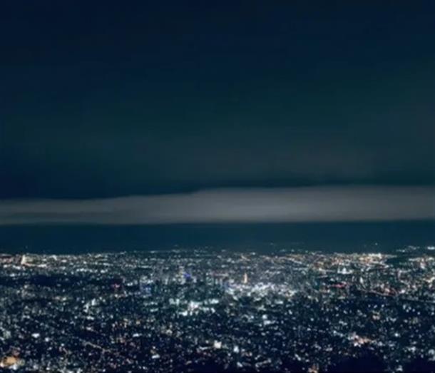 ダイナミックな冬の夜景！
