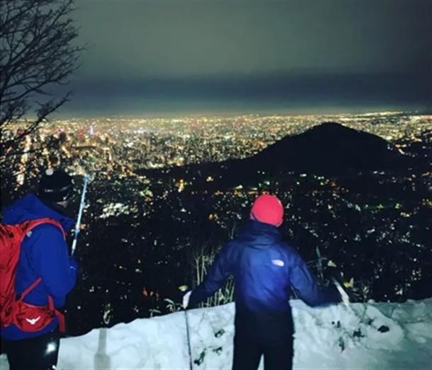 ダイナミックな冬の夜景！