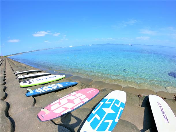 穏やかな海でSUP体験