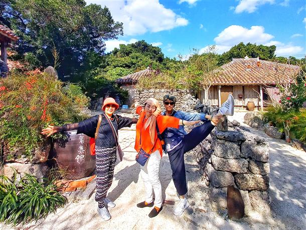 竹富島ならではの景色の写真も撮影できる！