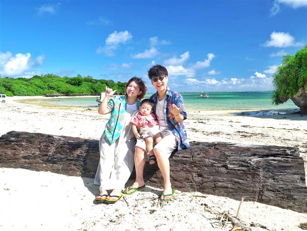 川平湾の上からパシャリ