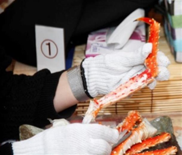 カニの食事