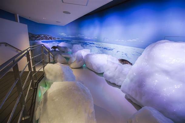 氷点下15度の世界を再現！流氷体感テラス