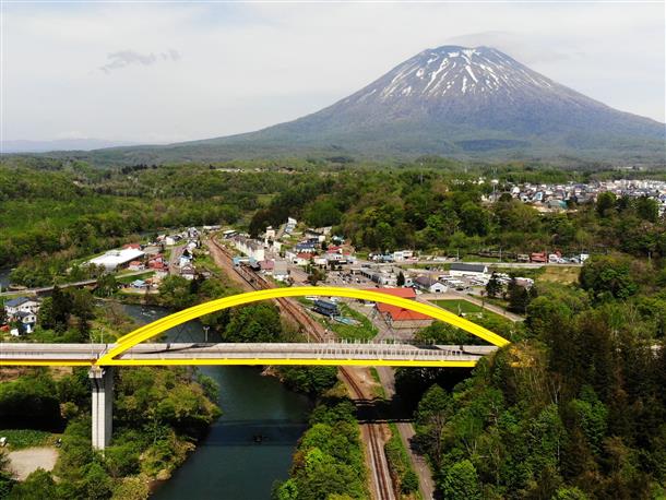 ニセコ大橋と羊蹄山