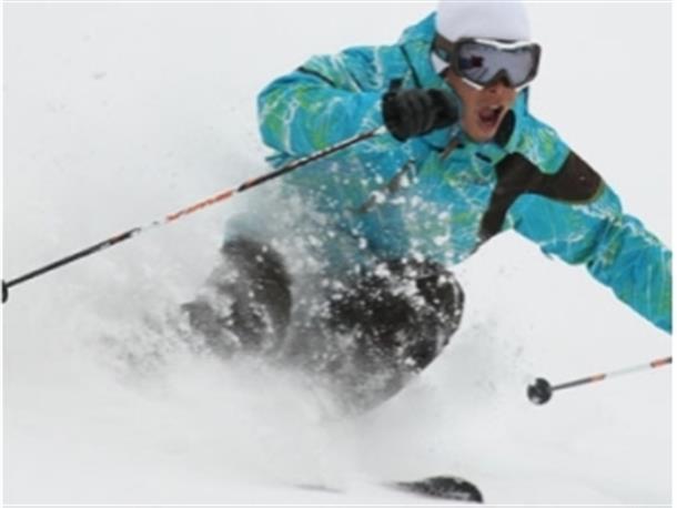 パウダースノーでスキーヤーに人気