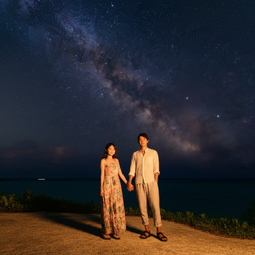 曇りの日も幻想的な光景が…