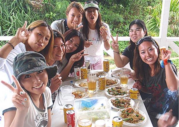 遊んだあとはバーベキュー♪