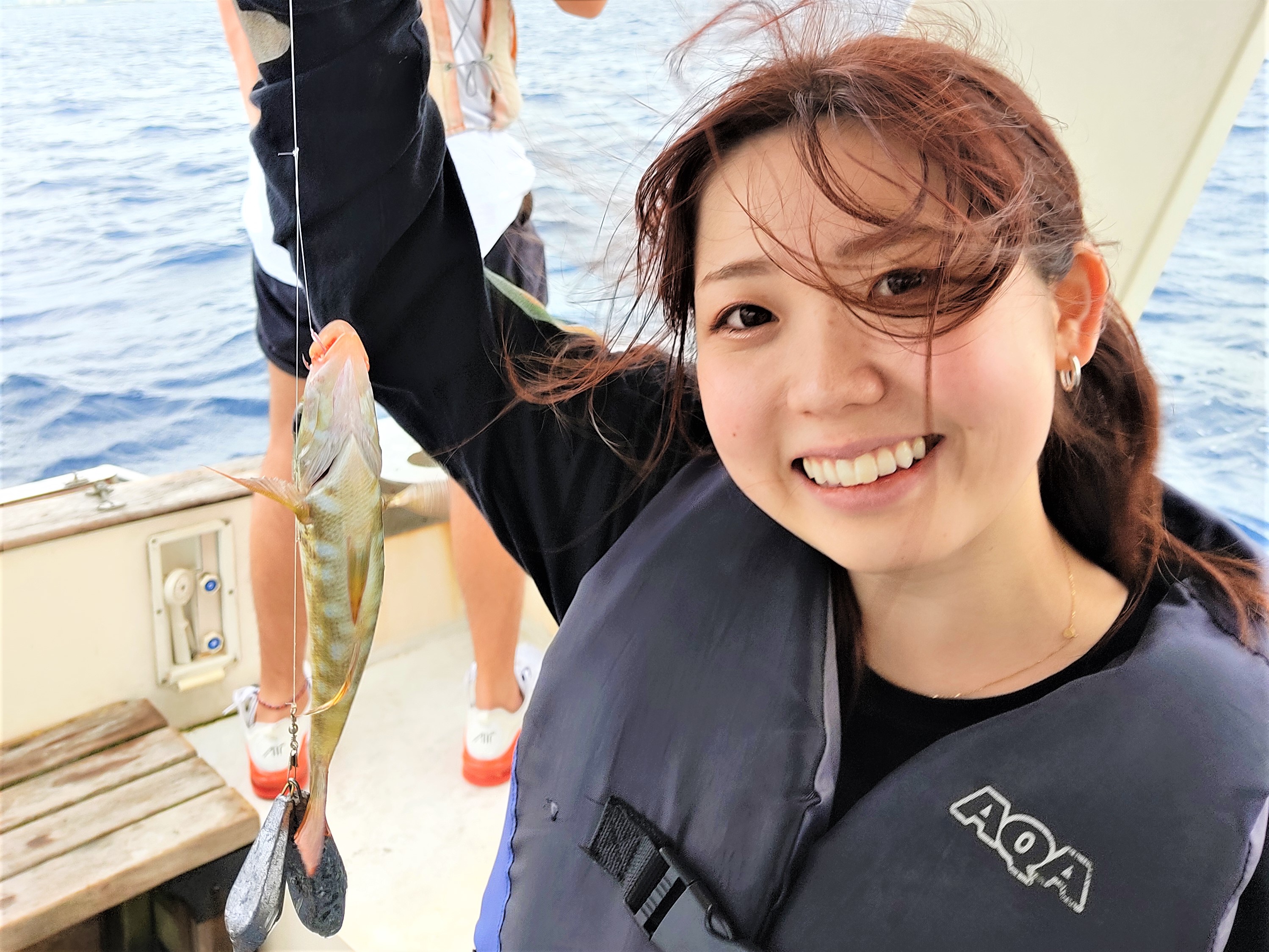 女の子も釣れるよぉ