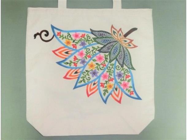 トートバッグ(Mサイズ)に紅型染め体験
