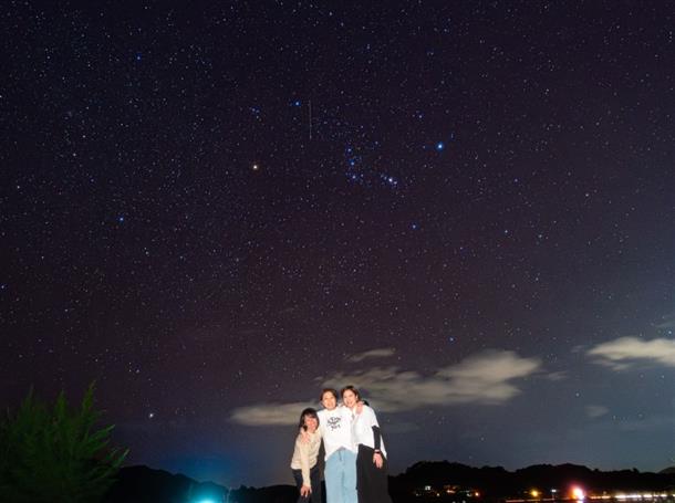 石垣島の特別な夜空で星空フォト