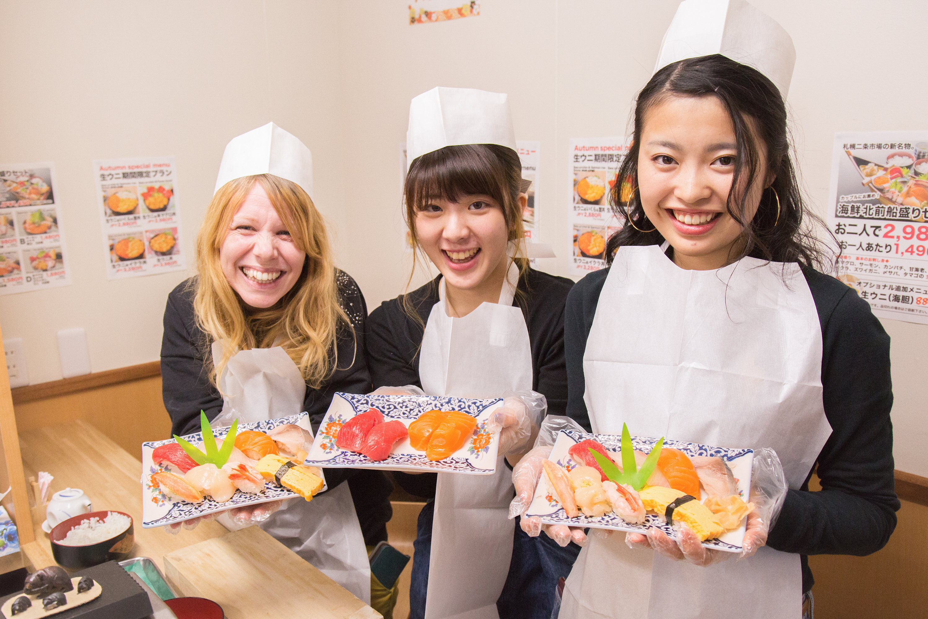 自分で握ったお寿司を食べてみよう！