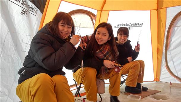 女性の方が多く釣れるのが不思議です。