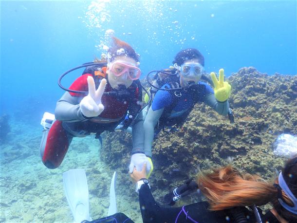 ダイビングの浮遊感がたまらない！