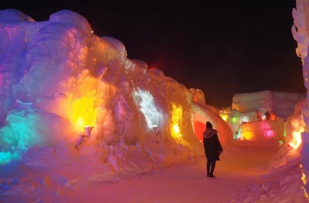真っ白な世界に浮かび上がる鮮やかな色