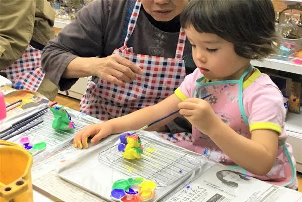 追加料金で、作ったシーサーの絵付けまで♪