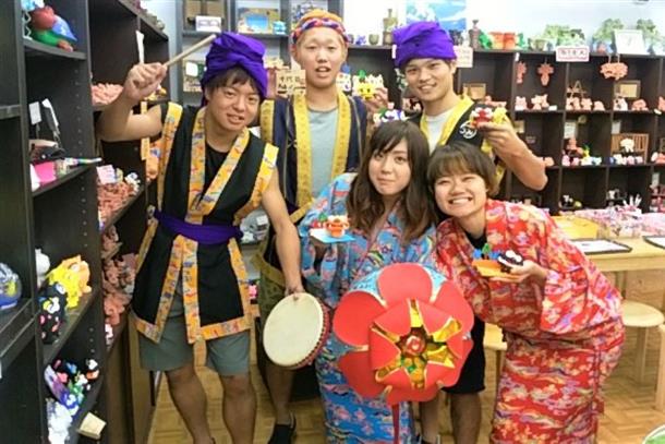 那覇の老舗ショップでのんびり体験♪