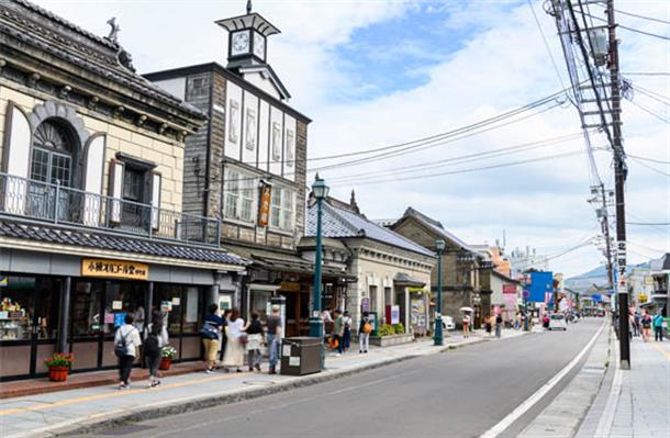 レトロな雰囲気の小樽・堺町エリア