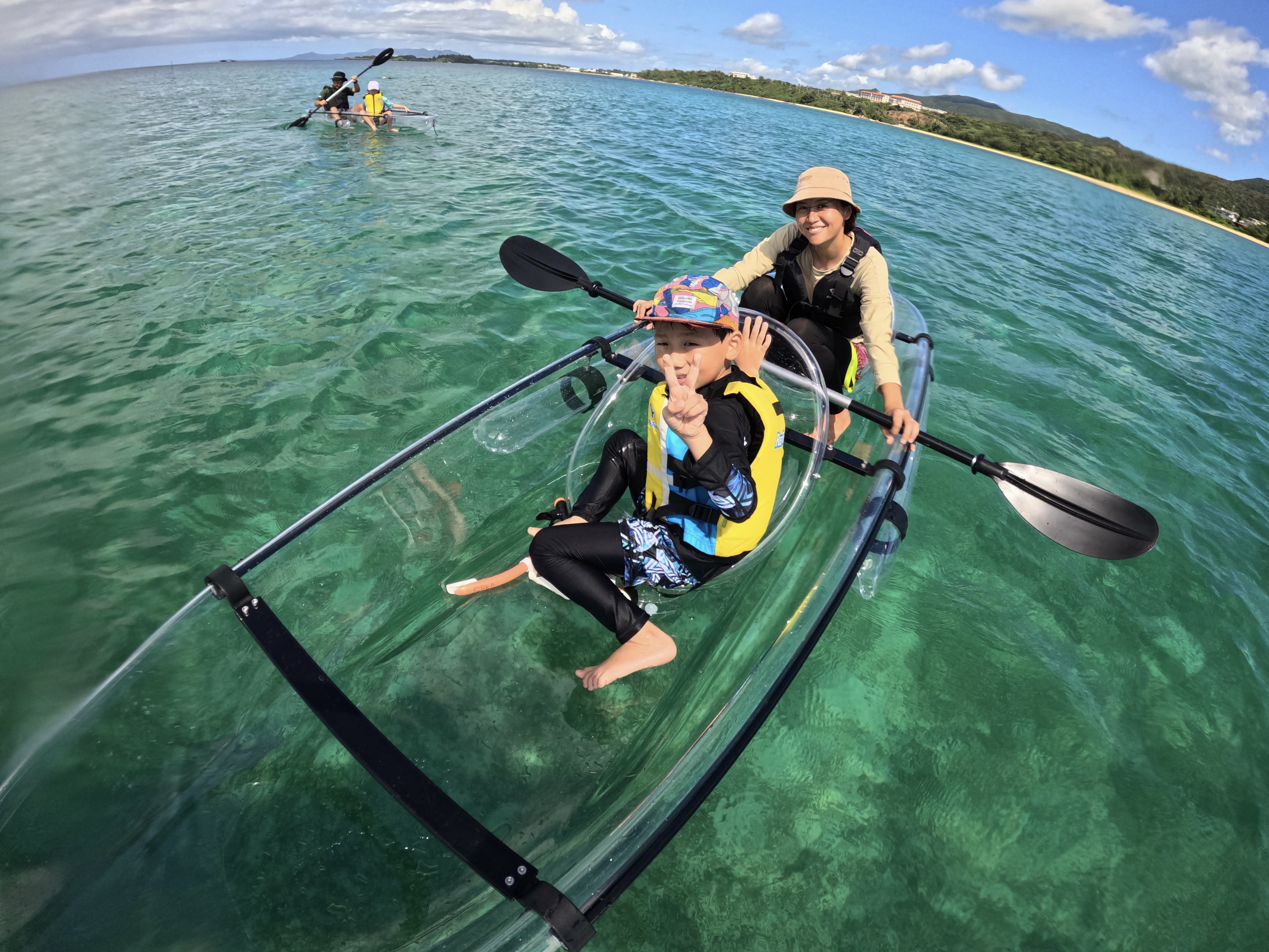 新感覚の透明のボート♪