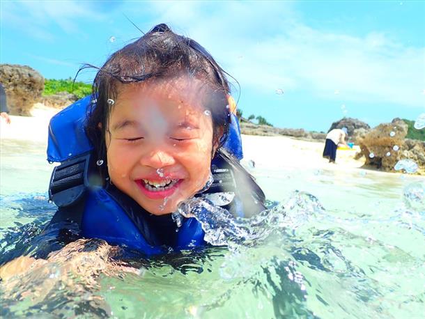 こんな浅いから小さい子でも安心♪
