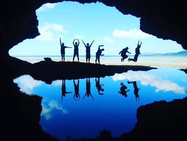 青の洞窟でインスタ映え写真♪