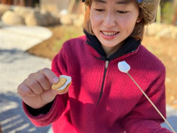 焼きマシュマロはサンドして食べてみよう♪