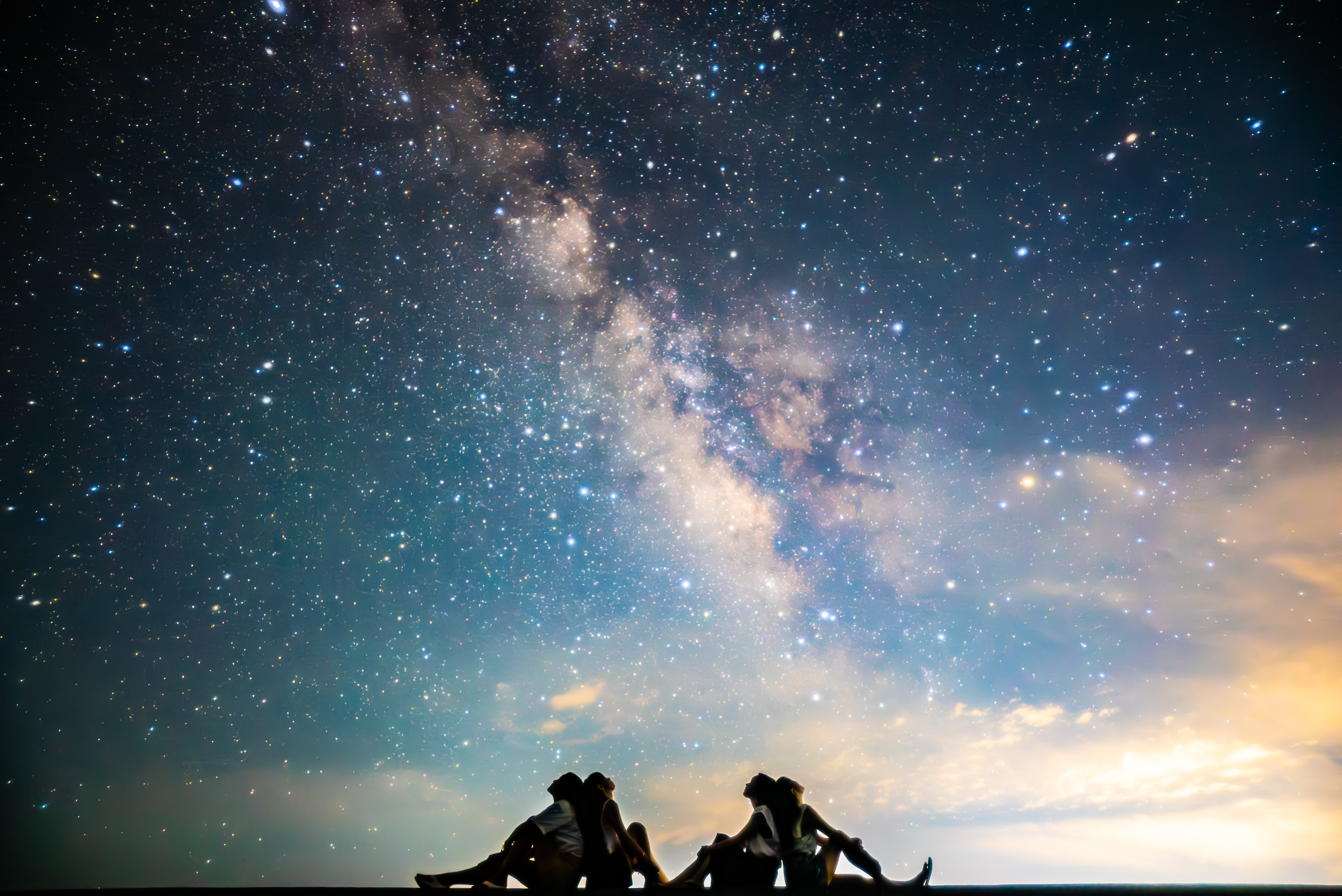 綺麗な星空と一緒に撮影☆