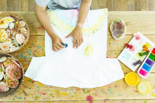 自分だけのＴシャツ作製に挑戦
