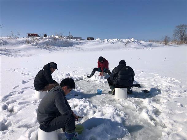 天気のいい日は、外釣りも可能！