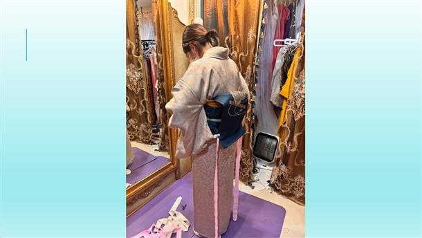 着付けの様子③