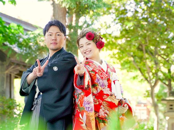 プロの着付けとヘアセット