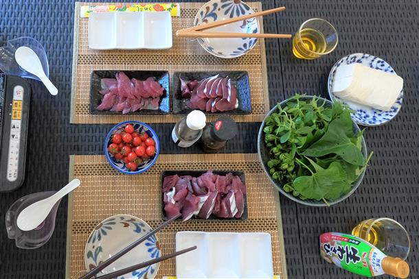 ランチは豪華に新鮮カツオづくし♪