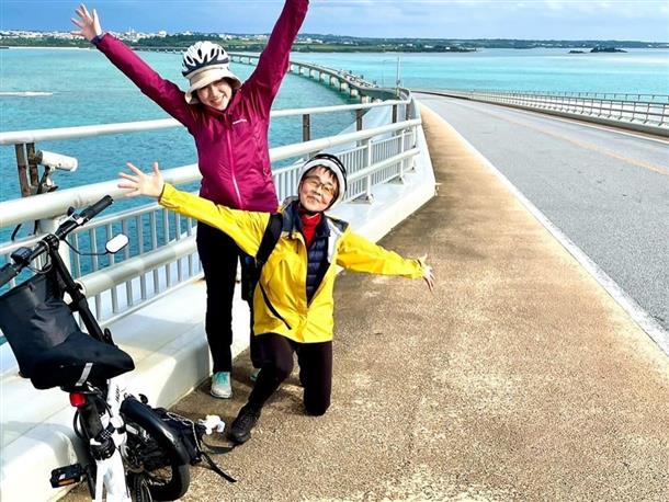 電動アシスト付き自転車で快適♪