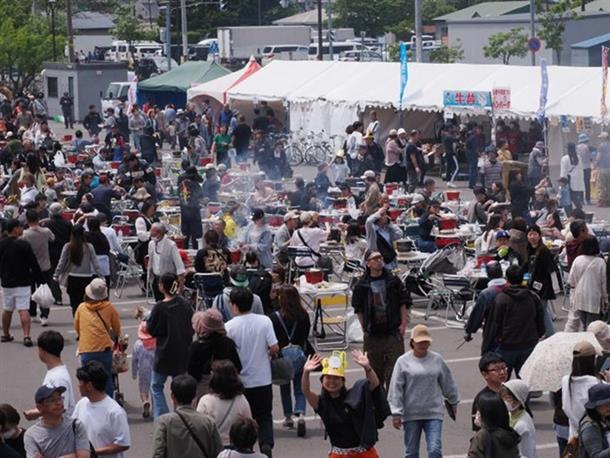 【白老牛肉まつり会場】