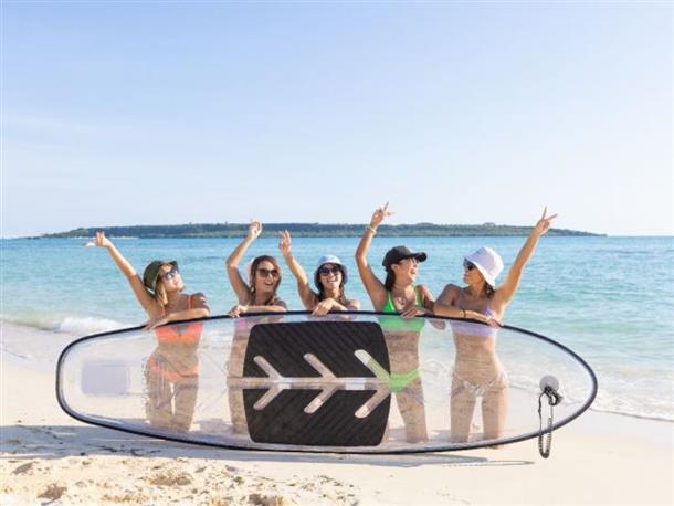 海の中が見えるクリアSUP★