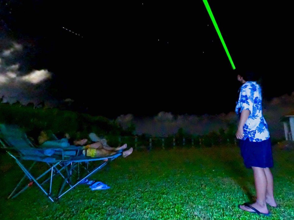 レーザーによる説明