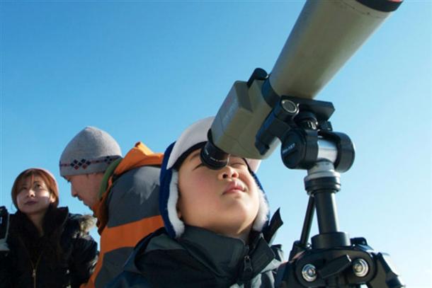 迫力ある姿を観察