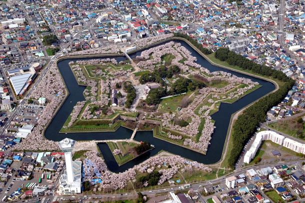 星形の美しいデザイン（五稜郭）