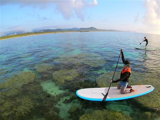 海からの景色がダイナミック