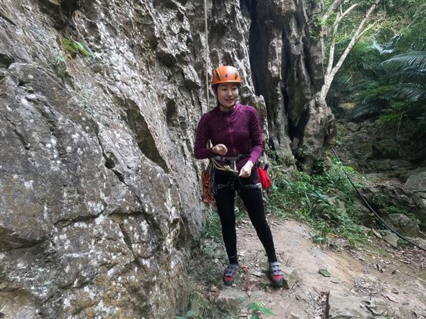 勝山・ロッククライミング体験