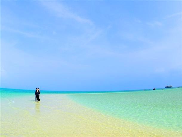 青い海、白い砂を存分に堪能♪