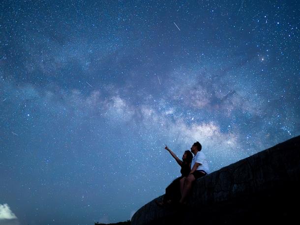 満点の星空を見ながら♪