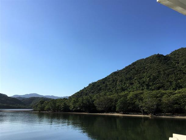 遊覧船からの景色も素晴らしい…