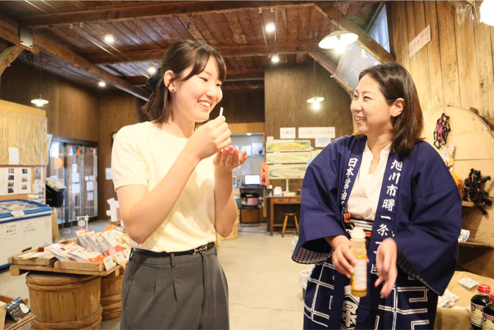 醤油の試食もできます