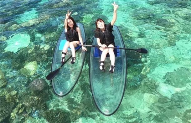 透明感ある海を満喫！