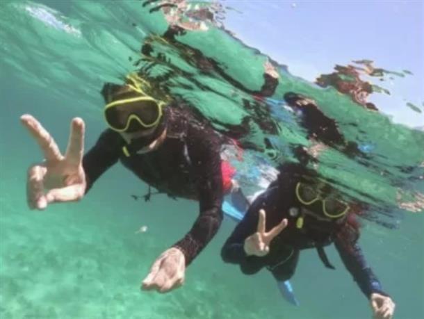 透明感ある海を満喫！