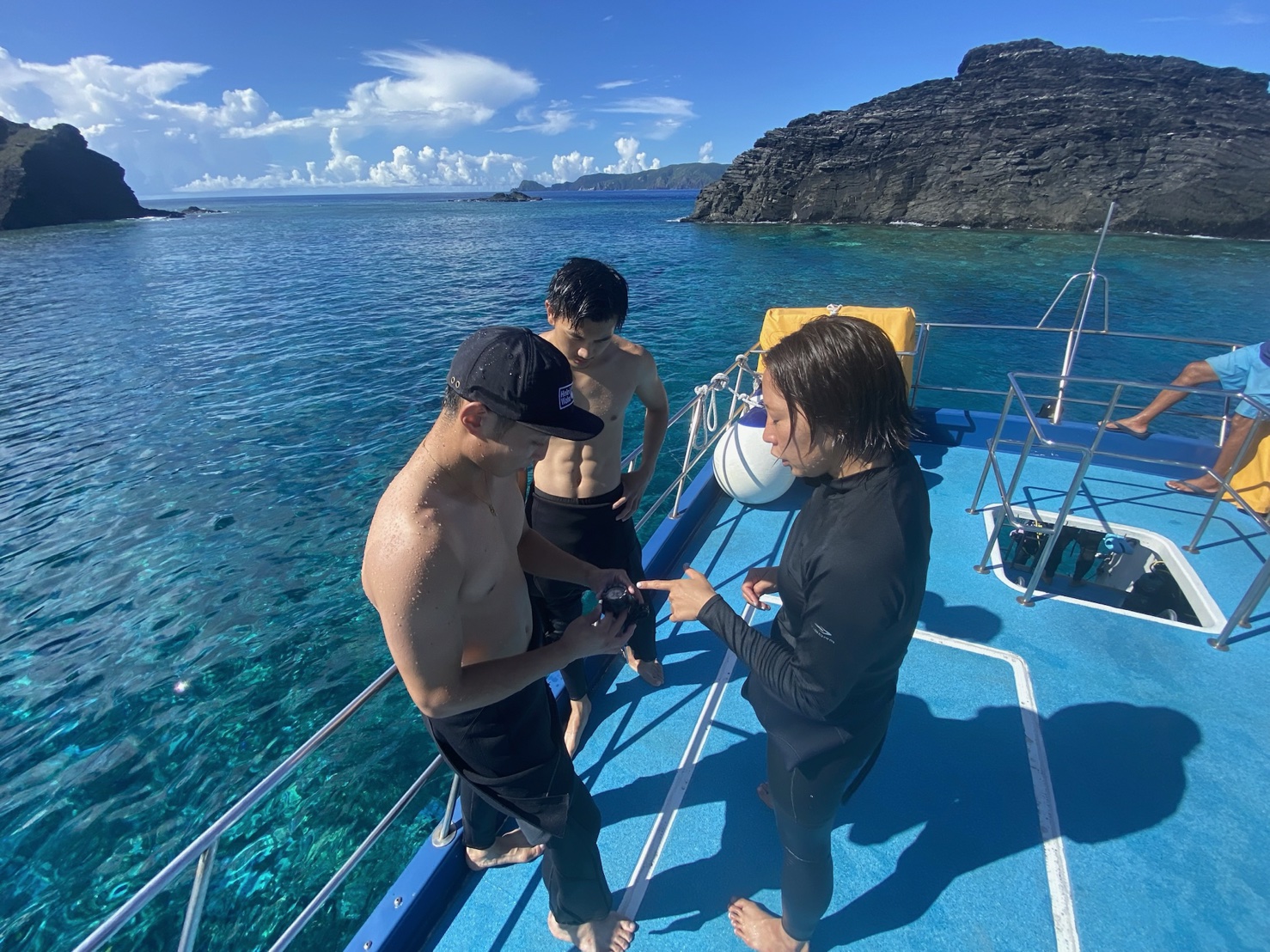 キレイな海を眺めながらの講習♡