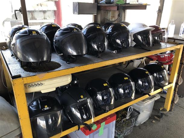 ヘルメットは無料レンタル！