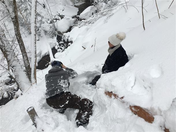フカフカの新雪にダイブしてもOK！